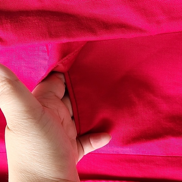 Massimo Dutti Barbiecore Bright Long Double Breasted Linen Blend Jacket - Picture 4 of 13